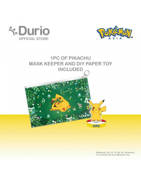 Durio 4 Ply Kids Surgical Face Mask Pikachu [01] 40s